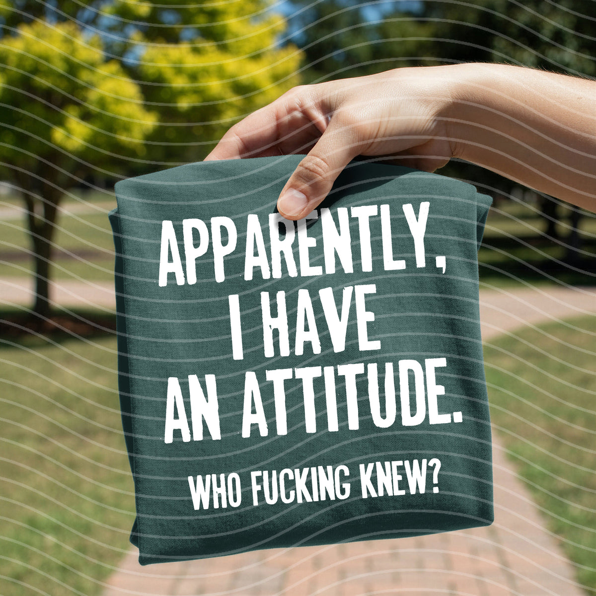 Apparently I Have an Attitude Graphic Tee product image 1