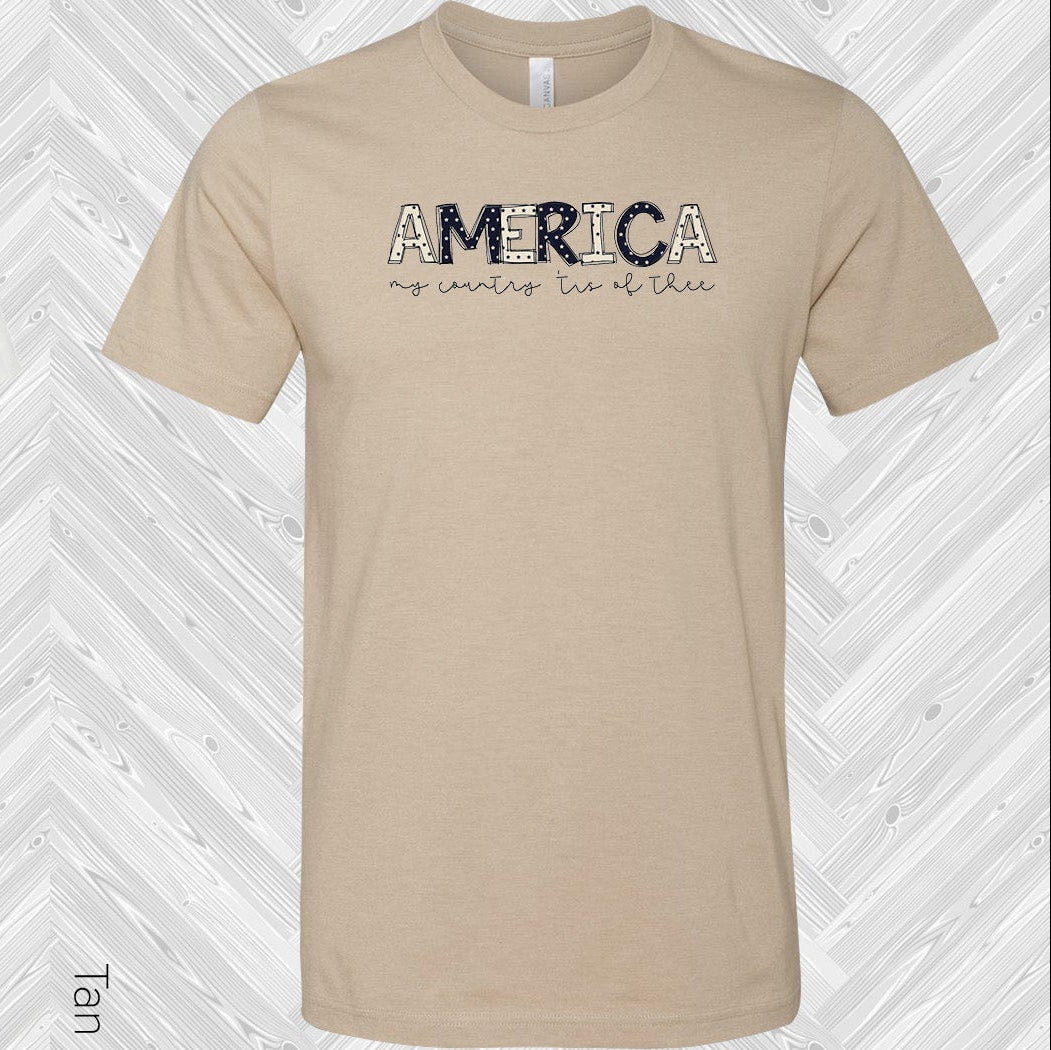 America My Country Tis of Thee Graphic Tee product image 1