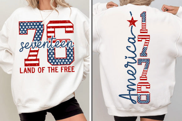 1776 Land of the Free Graphic Tee product image 2