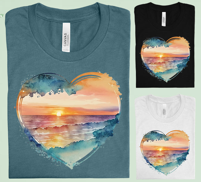 Beach Heart Graphic Tee product image 2