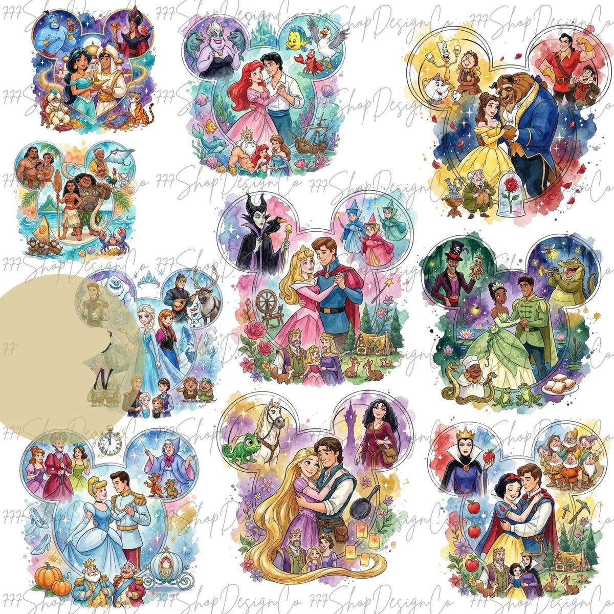 Ariel and Eric Graphic Tee product image 2